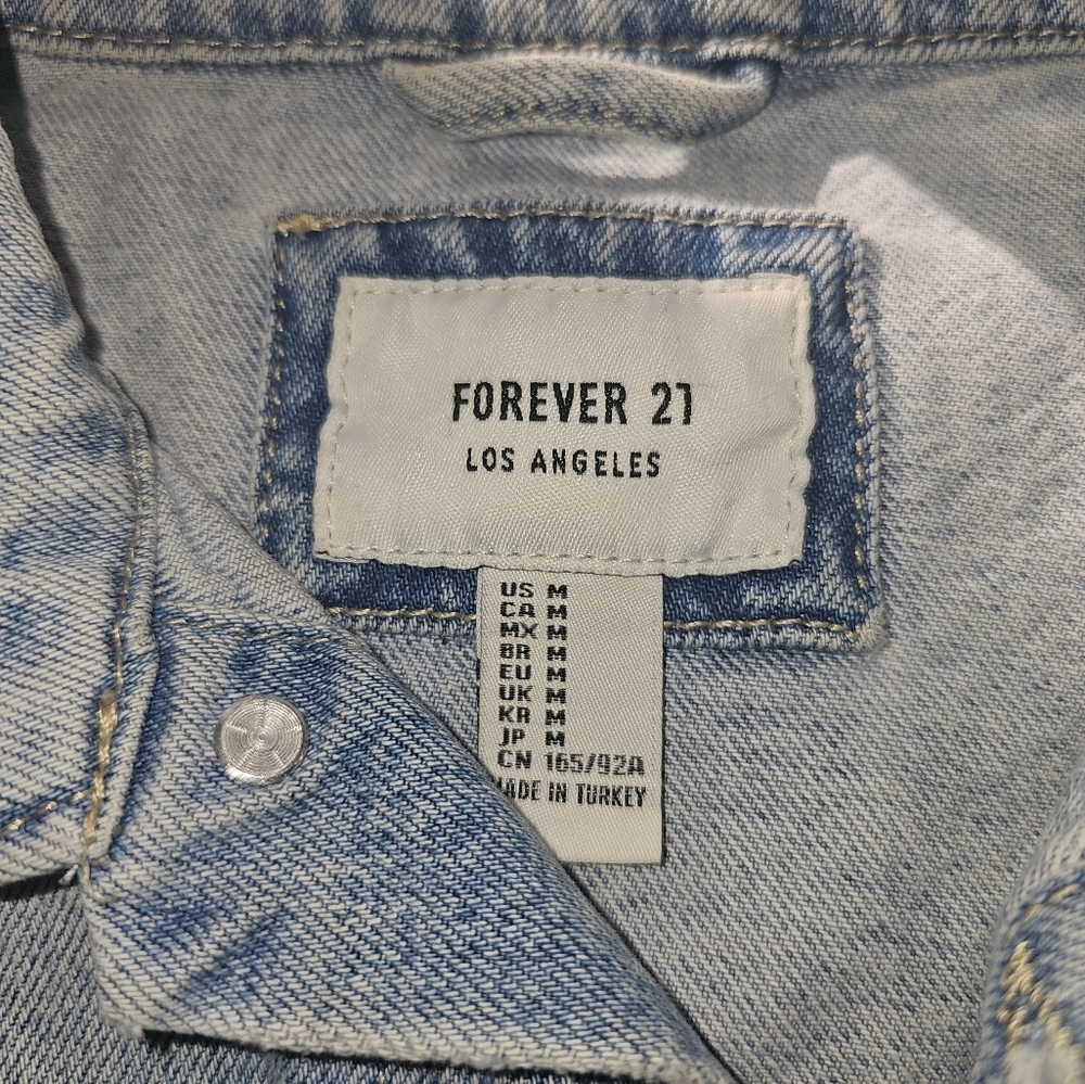 Forever 21 Blue Jean Jacket - Picture 3 of 8